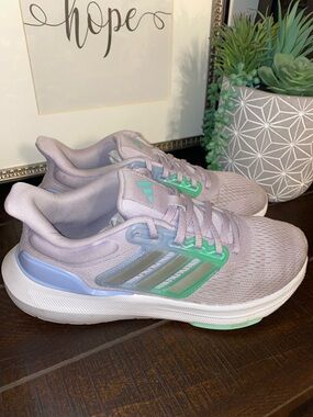 Adidas Ultra Bounce Women's Running Shoes Size 7 Silver Dawn Pulse Mint
